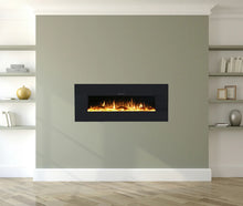 Load image into Gallery viewer, Eco fire  50&quot; Black Wall Mounted or Recessed / Built In Electric Fire