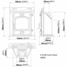 Load image into Gallery viewer, Morston 8kw  inset stove